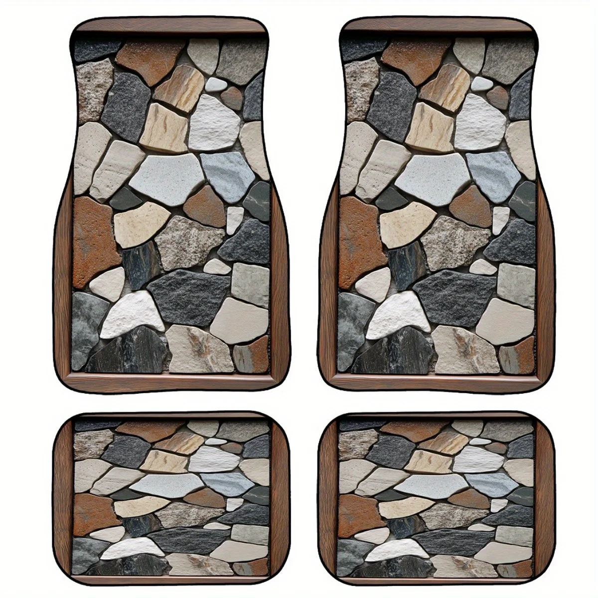 1pc Spring Holiday-Style Car Floor Mat, Quartz Tile Pattern, Comfortable& Durable, Meets Multi-Vehicle Protection Needs, Automot
