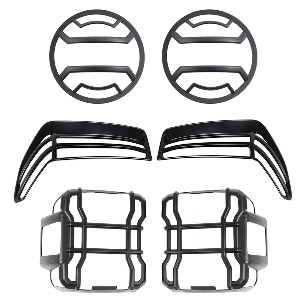 Car Taillight Headlight Cover Trim Wheel Eyebrow Lamp Protector for Jeep Wrangler JL JT Gladiator 2018-2023 Interior Accessories
