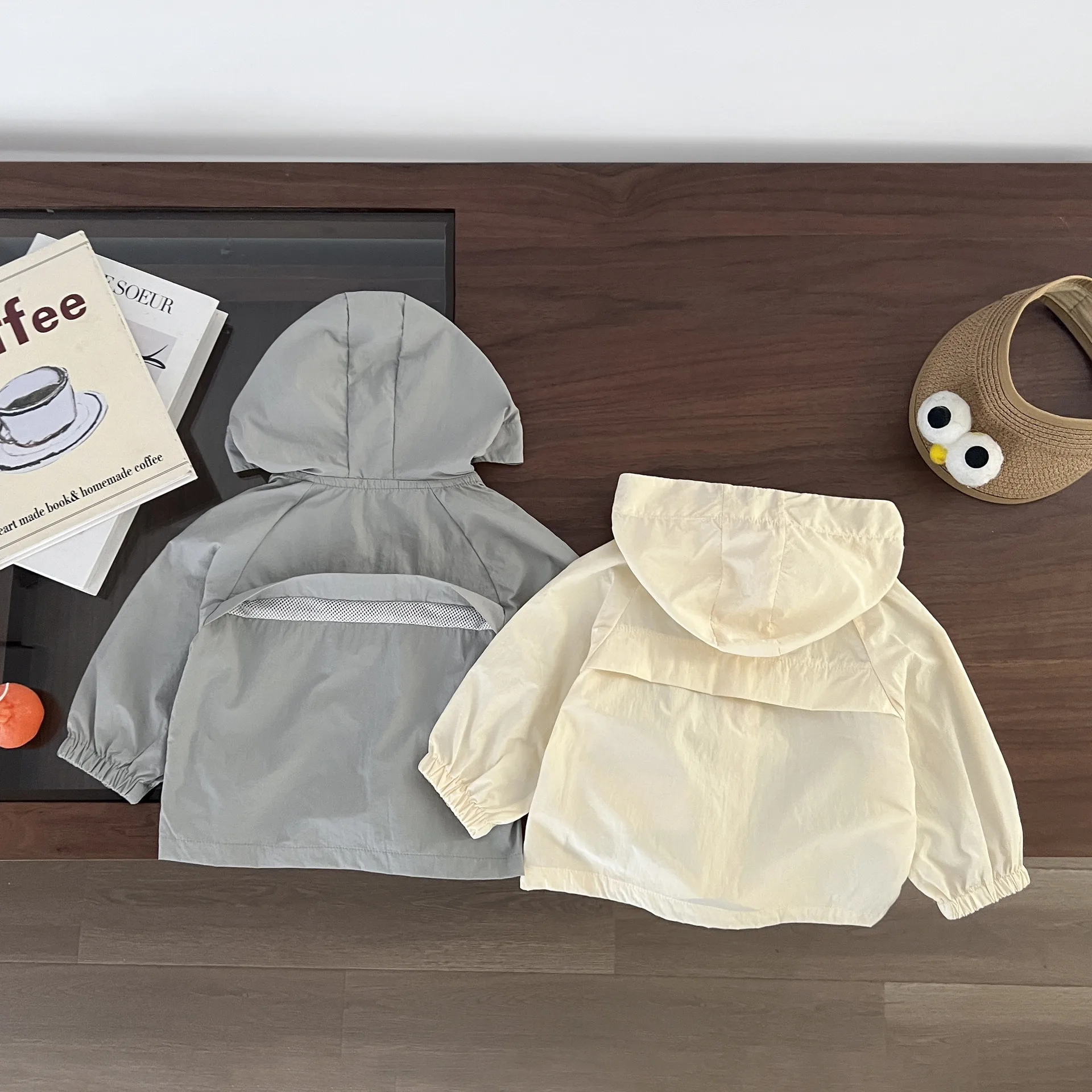 2026 Summer New Baby Sunscreen Clothing Infant Girls Long Sleeve Hooded Coat Boys Thin Casual Zipper Cardigan Toddler Clothes