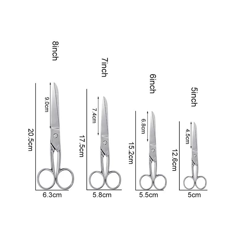 Clothing Scissors Stainless SteelSewing Scissors Fabric Cutter Tool DIY Household Tailor Scissors For Clothing Design