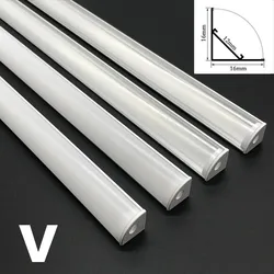 1-30 Stuks 50Cm Led Strip Garderobe Vitrinekast Verlichting, Geschikt Voor 8-12Mm 5730/5050/2835 Lichten Met Aluminium Beugels