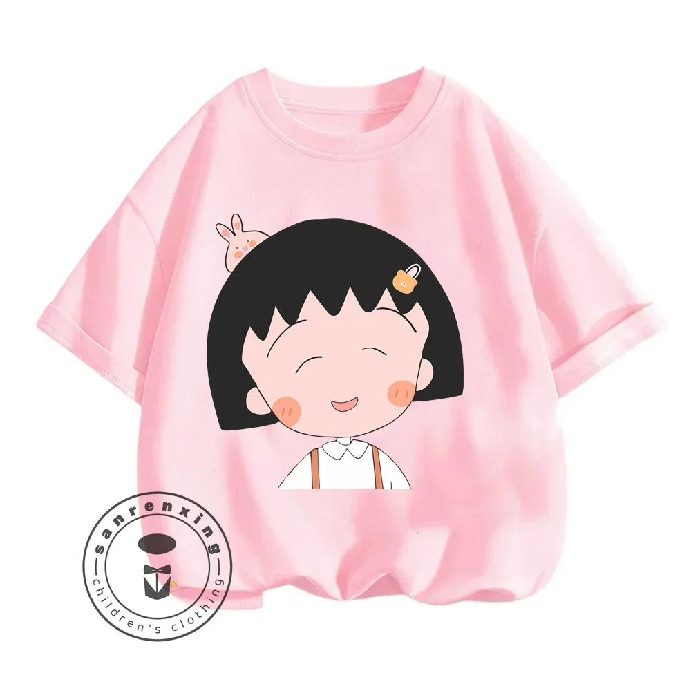 Boys and Girls Summer Fashion with Chibi Maruko-chan Japanese Anime T-shirts That Are Soft Kawaii Cheap and Perfectly Styled