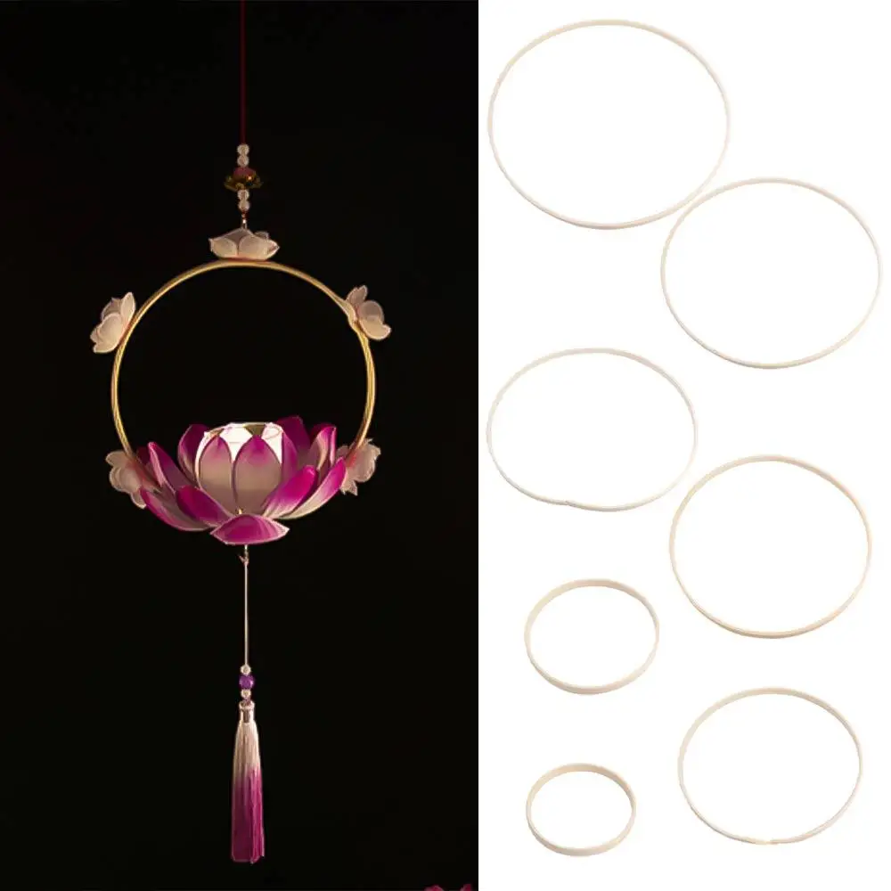 Wreath Frame Round Bamboo Circle Hanging 10-30cm Flower Wreath Ring Bamboo Bamboo Hoop Frame Garden