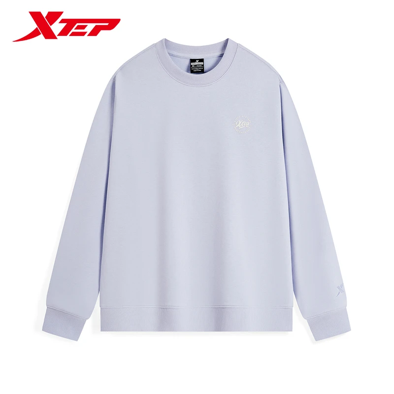 Xtep Pullover Hoodie For Women 2024 Autumn Comfortable Soft Sweatshirt Leisure Athletic Outdoor Long sleeves Tops 876328920070