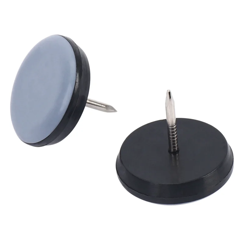 AT29-80 Stuks 25Mm Stoel Zweefvliegtuigen Meubels Sliders PTFE Gemakkelijk Bewegende Pads Ronde Met Nagel Voeten Protector Voor Hardhouten vloer