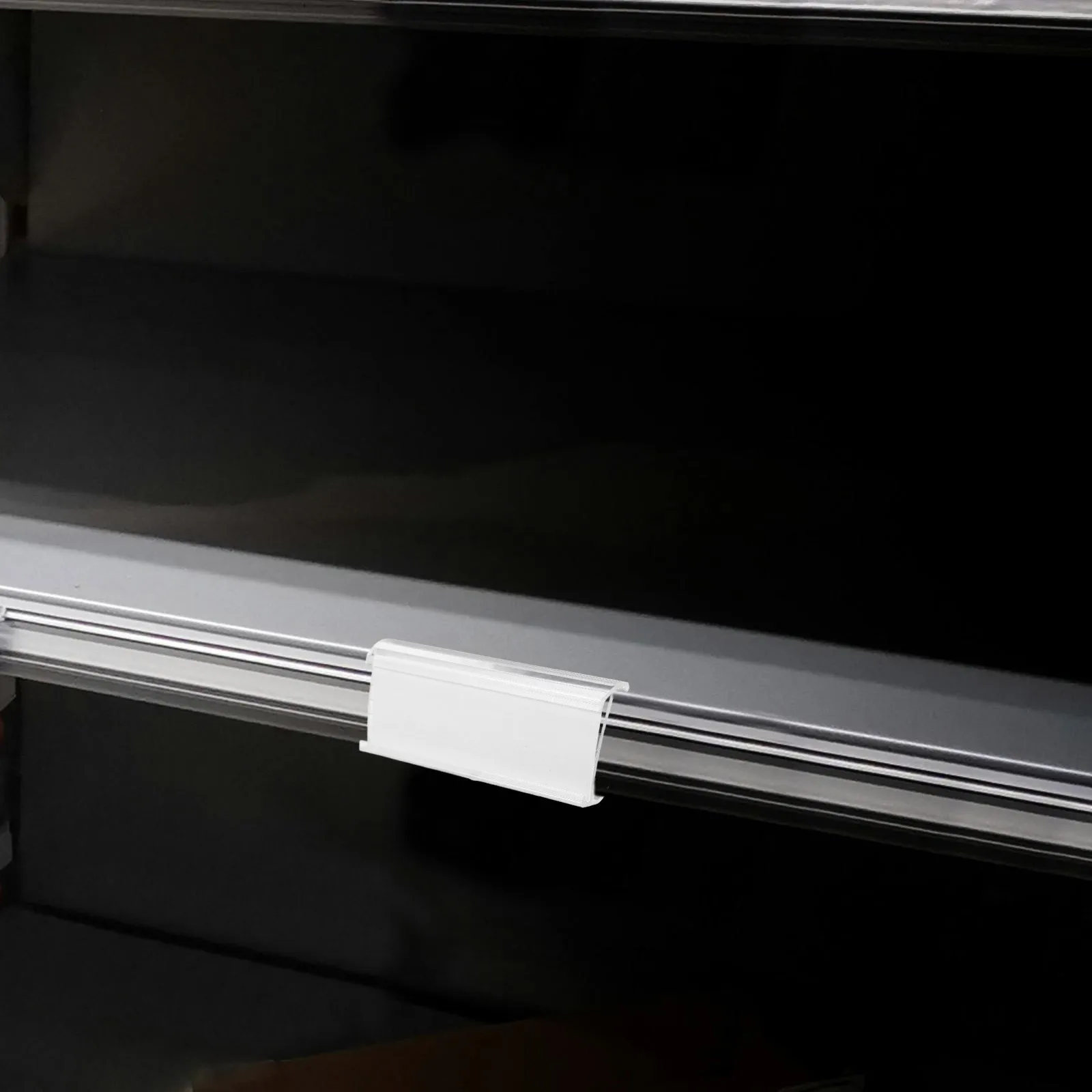 50pcs Label Holders Wire Shelf Accessories Price Tag Clips Merchandise Sign Display Stands Reusable Stable Light For