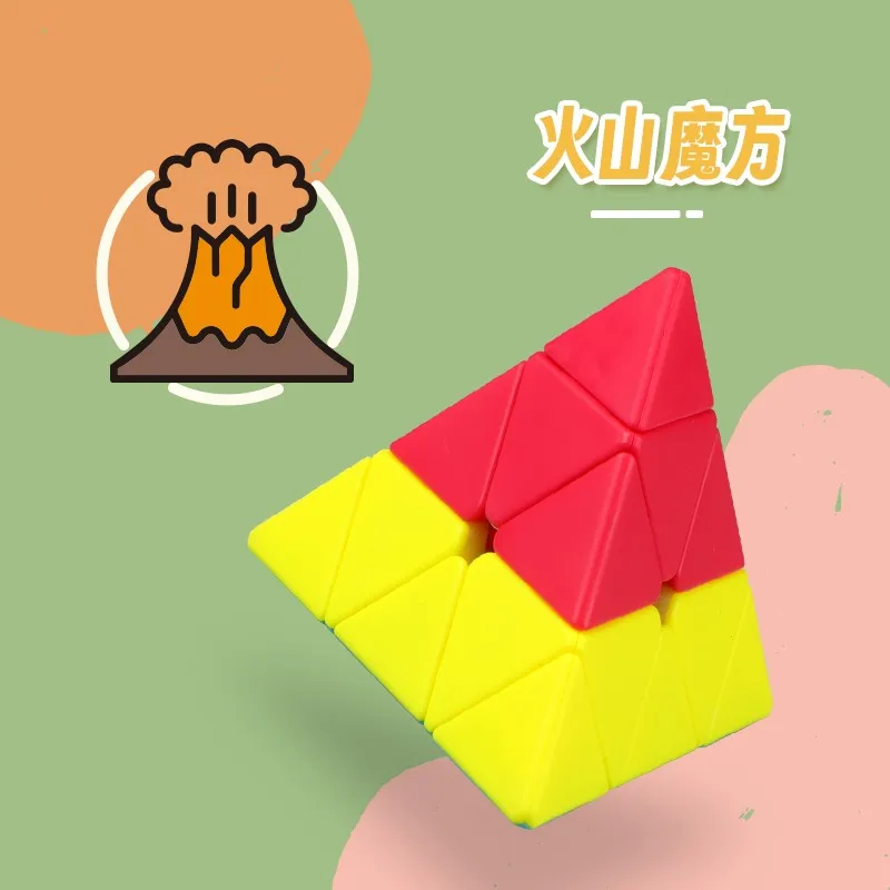 QiYi Snow Mountain Cube Volcano Cube Speed Cube Stickerless Professional Fidget ของเล่น