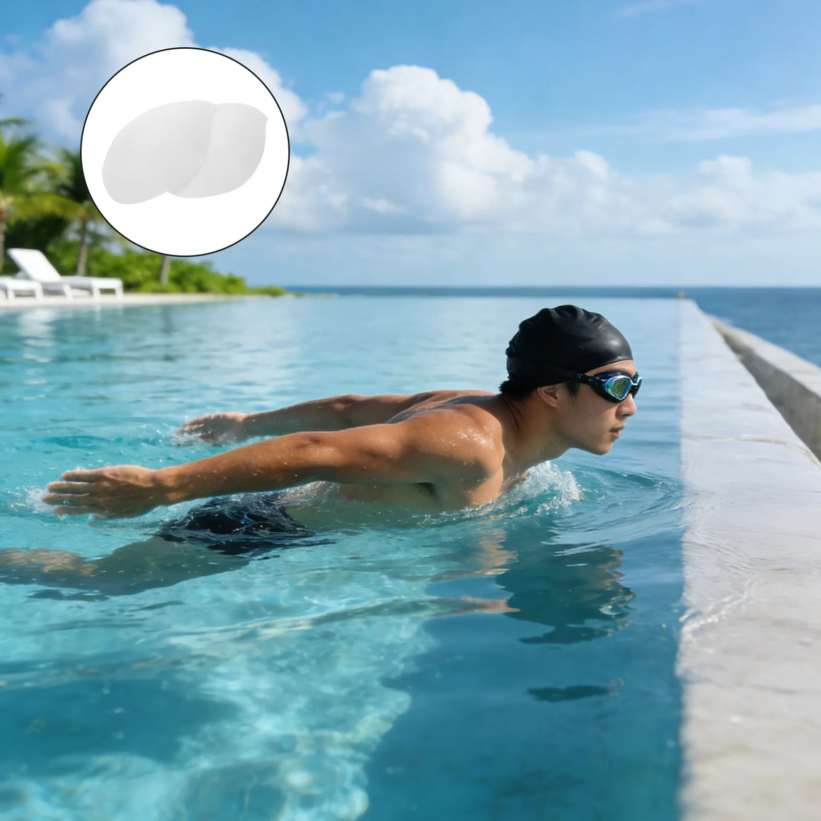 4pcs Men Underwear Protective Cup U Shaped Liner Bulge Enhancing Cup Groin Protector Brief Inserts for Swimming Sports view 2