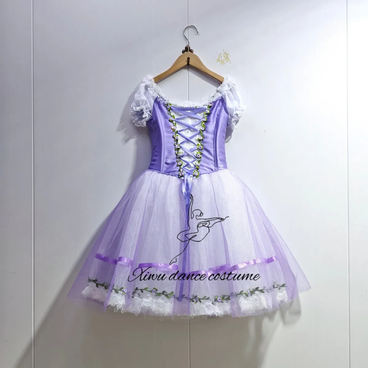 Robe tutu de ballet professionnelle fée lavande