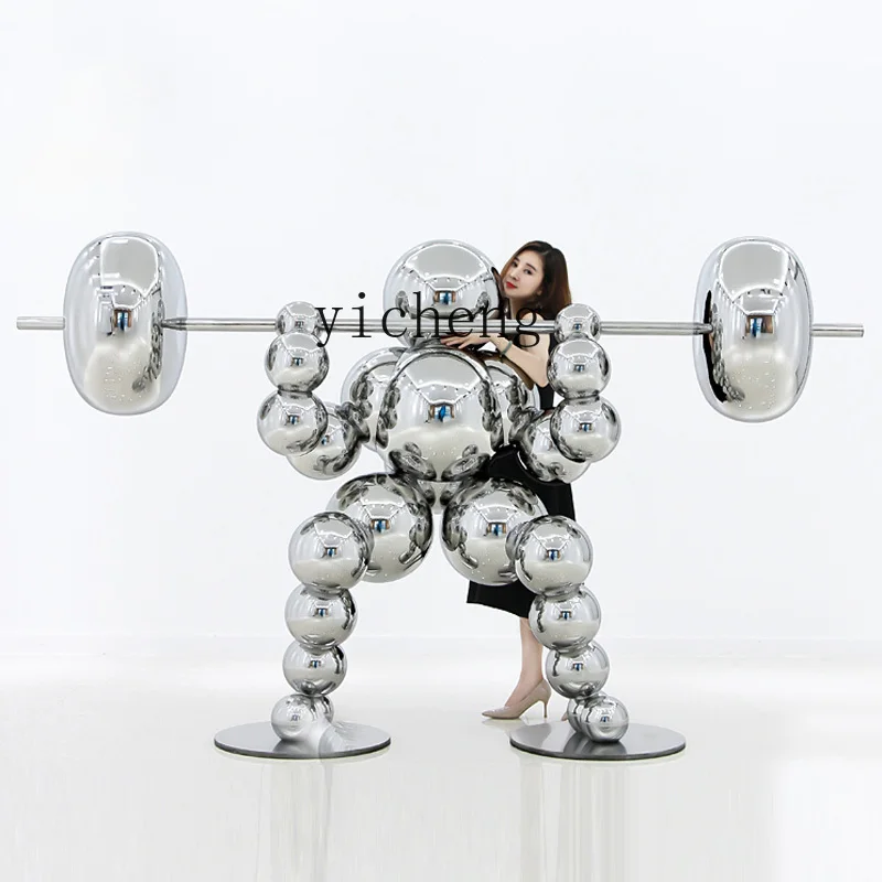 ZK large floor decoration company hotel lobby metal sales department light luxury decoration home decor