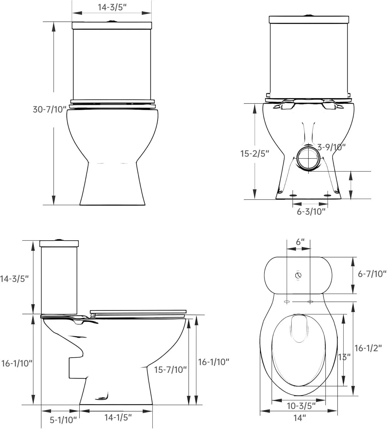 Upflush Toilet for Basement with 600W Macerating Toilet System &Silent Toilet Pump for Macerator Toilet, Include Extension Pipe）