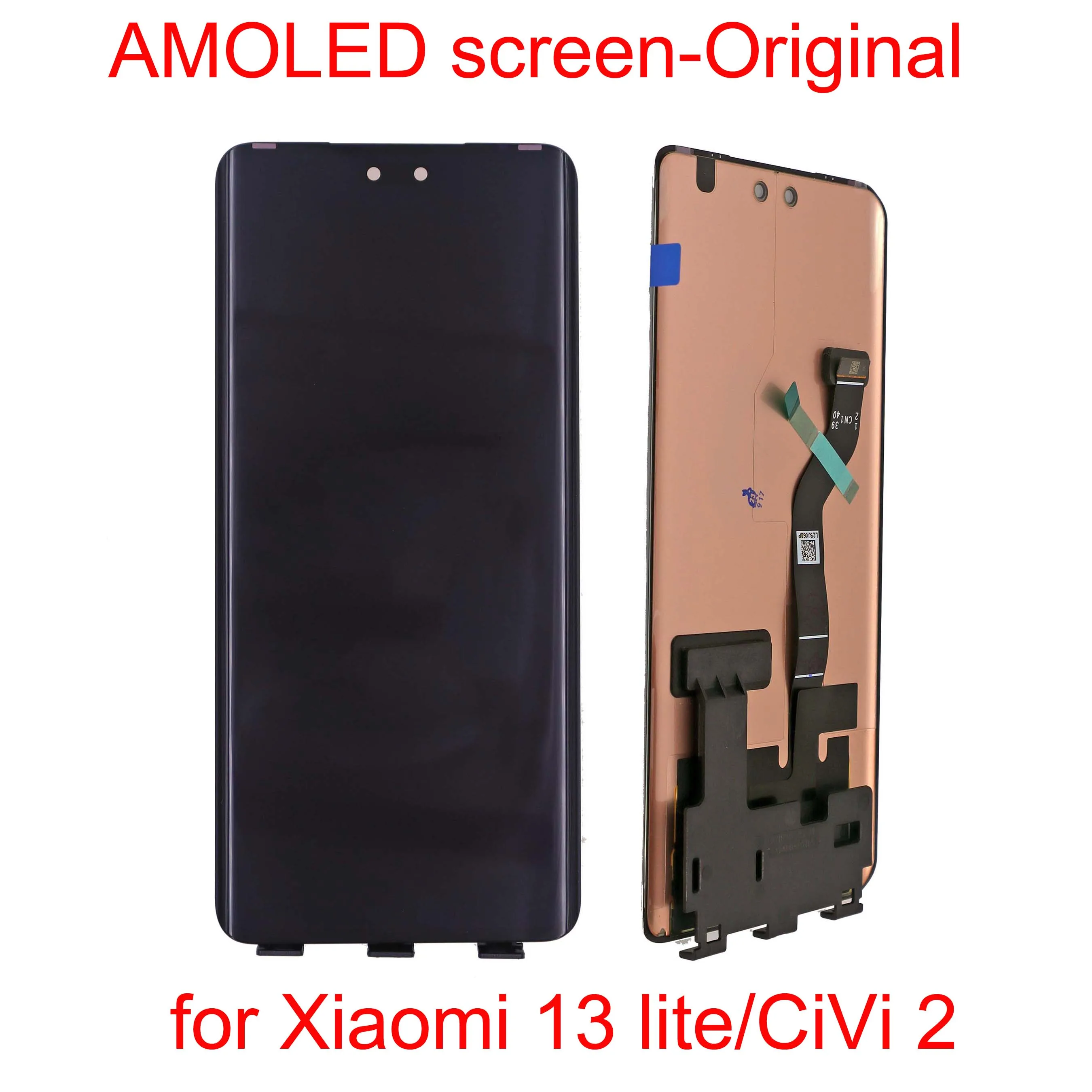 Oleophobic Coating AMOLED Screen for Xiaomi 13 Lite,10 Touch Points Touch Panel Display, Corning Gorilla Glass 5 Digitizer,New