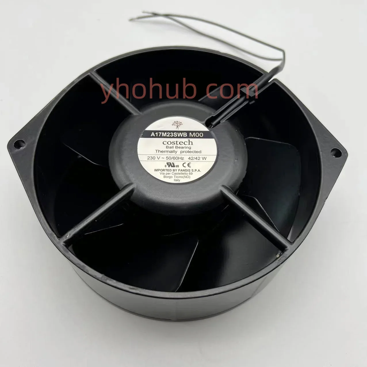 Costech A17M23SWB M00 MT0 Server Cooling Fan AC 230V 42W 172x151x55mm 2-Wire