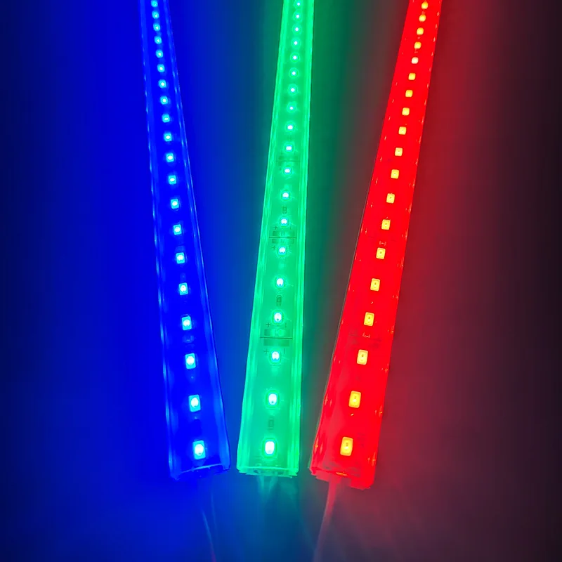 Red Green Blue led light bar DC12V 50CM 20 inch 36LEDs U/V-shaped flat LED aluminum channel rigid strip for indoor lighting