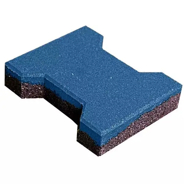 Non-slip Interlocking Rubber Mat H Shape Rubber Brick Paver