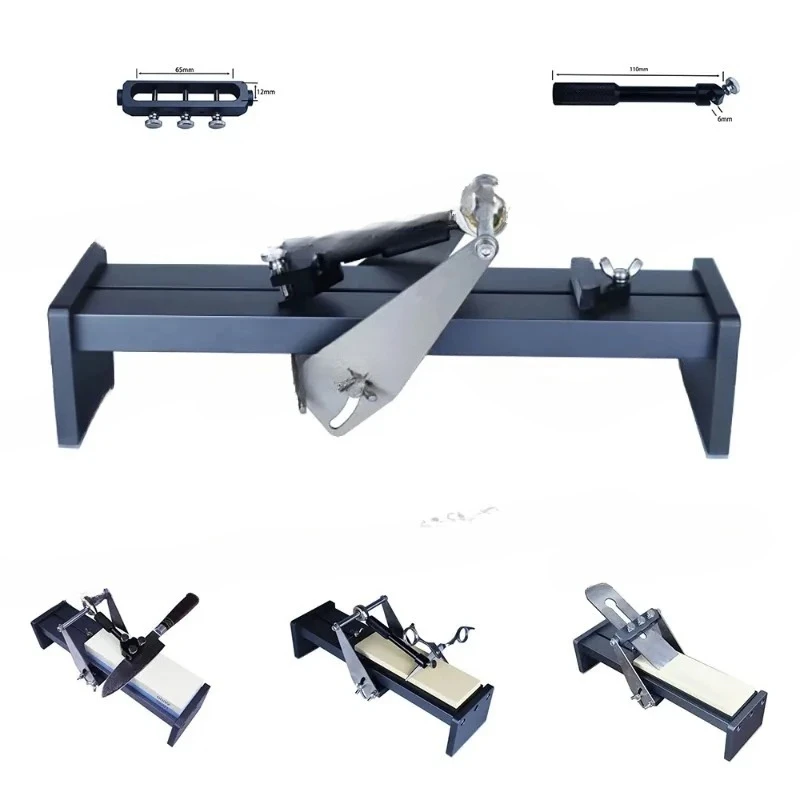 Multifunctional Fixed Angle Knife Sharpener Adjustable Professional Grindstone Sharpening Frame Whetstone Tool + 3 Types Fixture