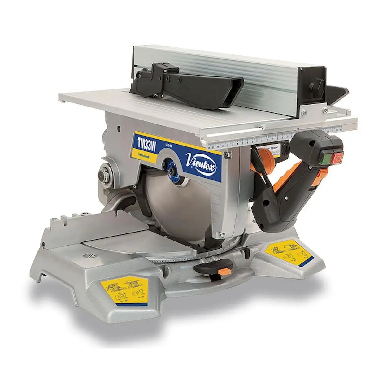 Tronzadora abatible con mesa superior 1.500W. TM33W Virutex