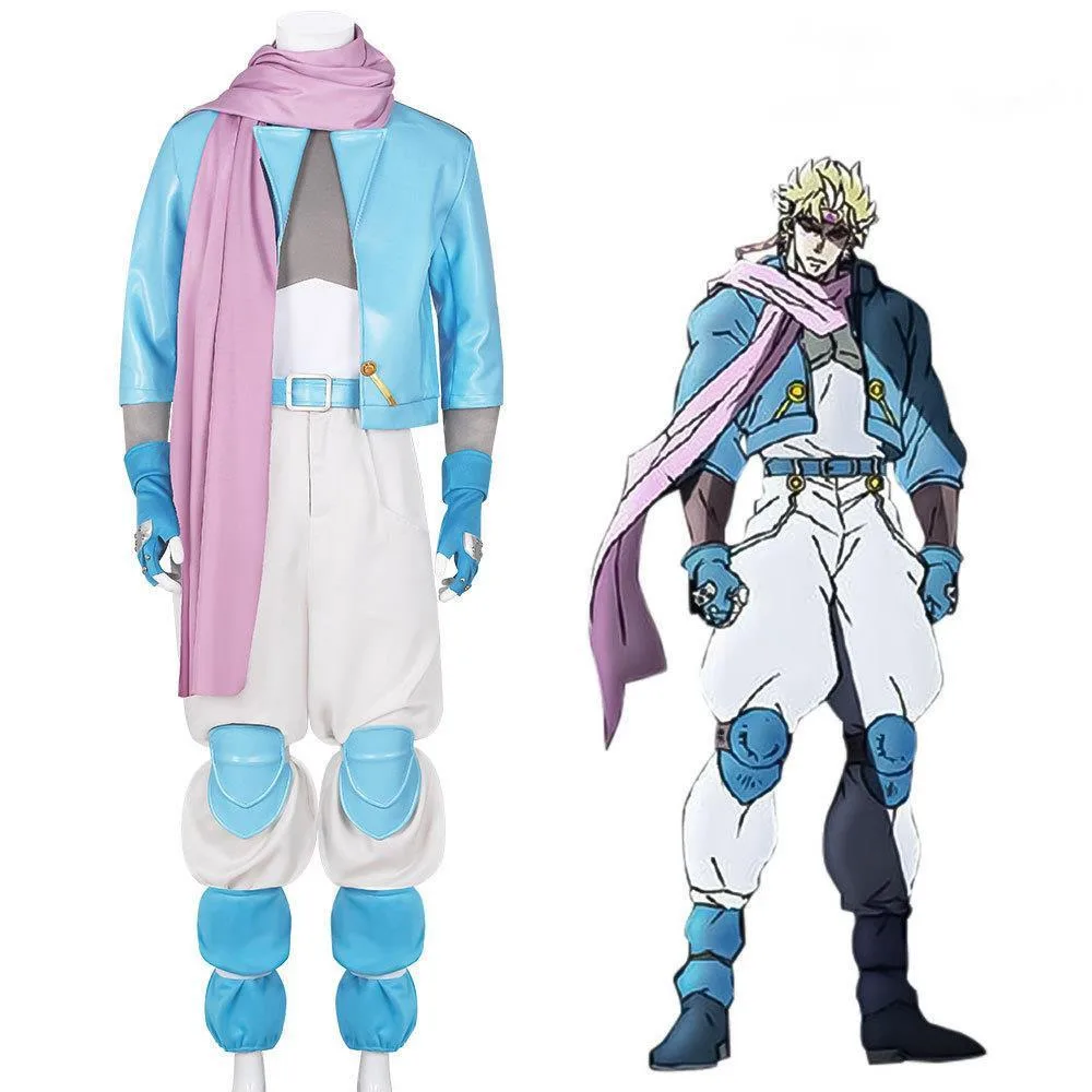 

JoJo's Bizarre Adventure Battle Tendency Caesar Zeppeli Full Cosplay Costume Set with Wig