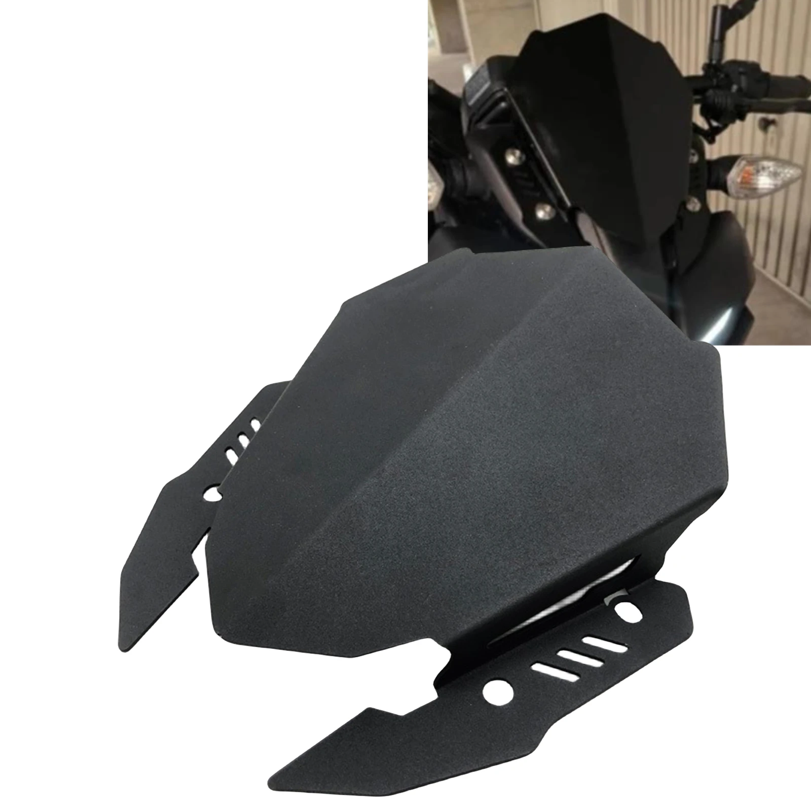 

For Yamaha MT-15 MT-125 Motorcycle Windshield Windscreen Cover Front Window Fender Guard Plate Protector