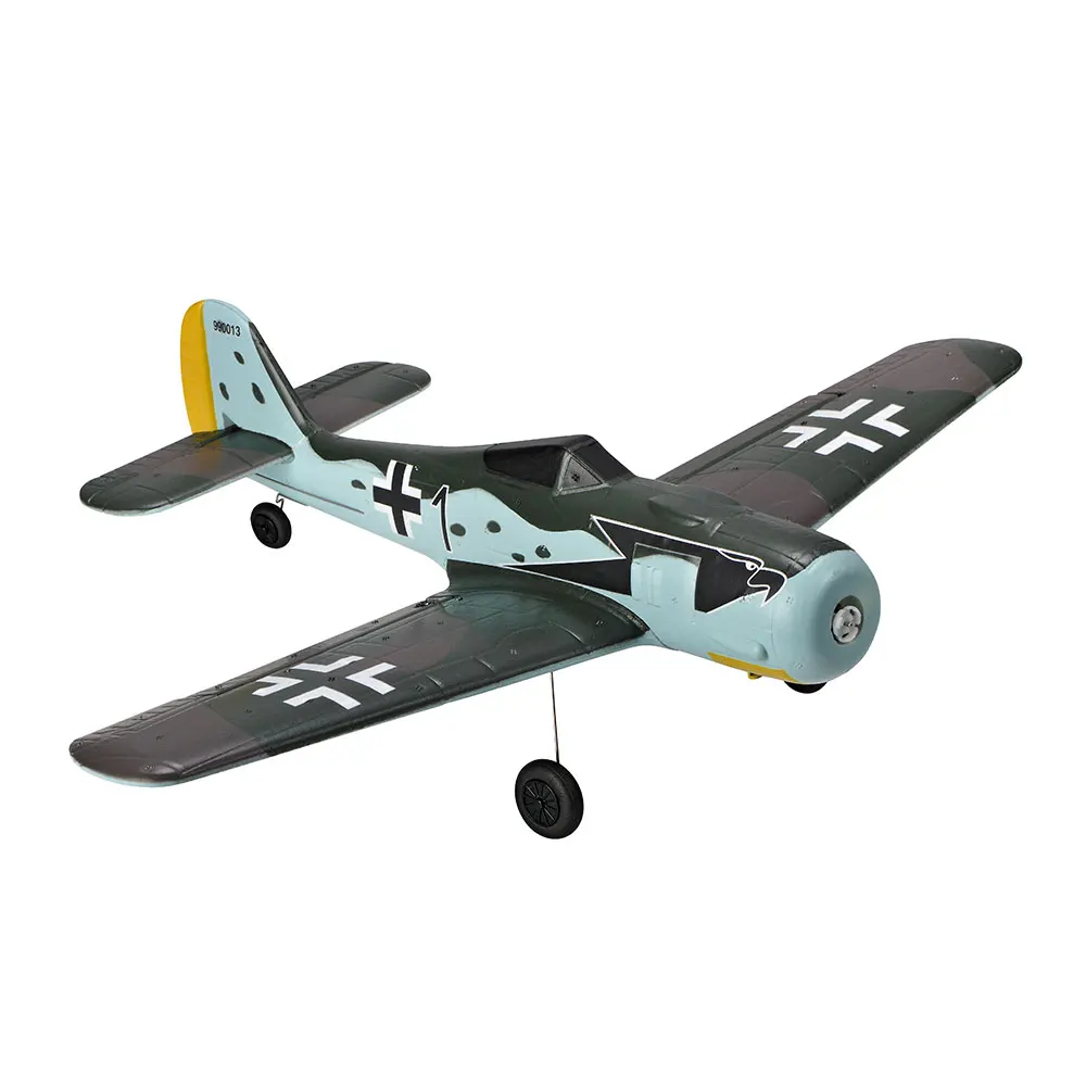 TOP RC HOBBY 402mm Mini FW190 2.4G 4CH 6-Axis Gyro One Key Aerobatics U-Turn EPP Scaled Warbird RC Airplane RTF for Beginners