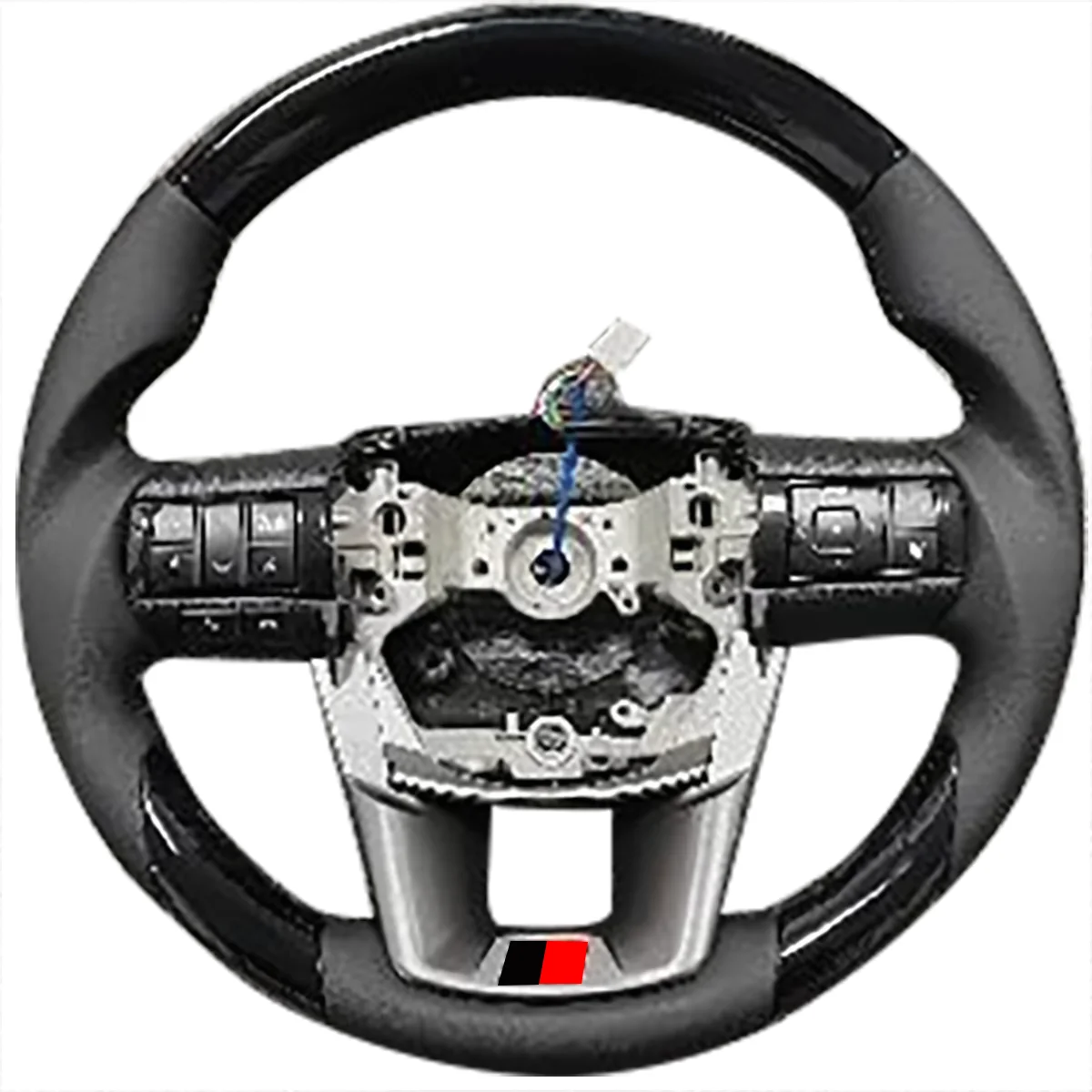 

For Toyota Hilux Fortuner GR leather Piano Black steering wheel