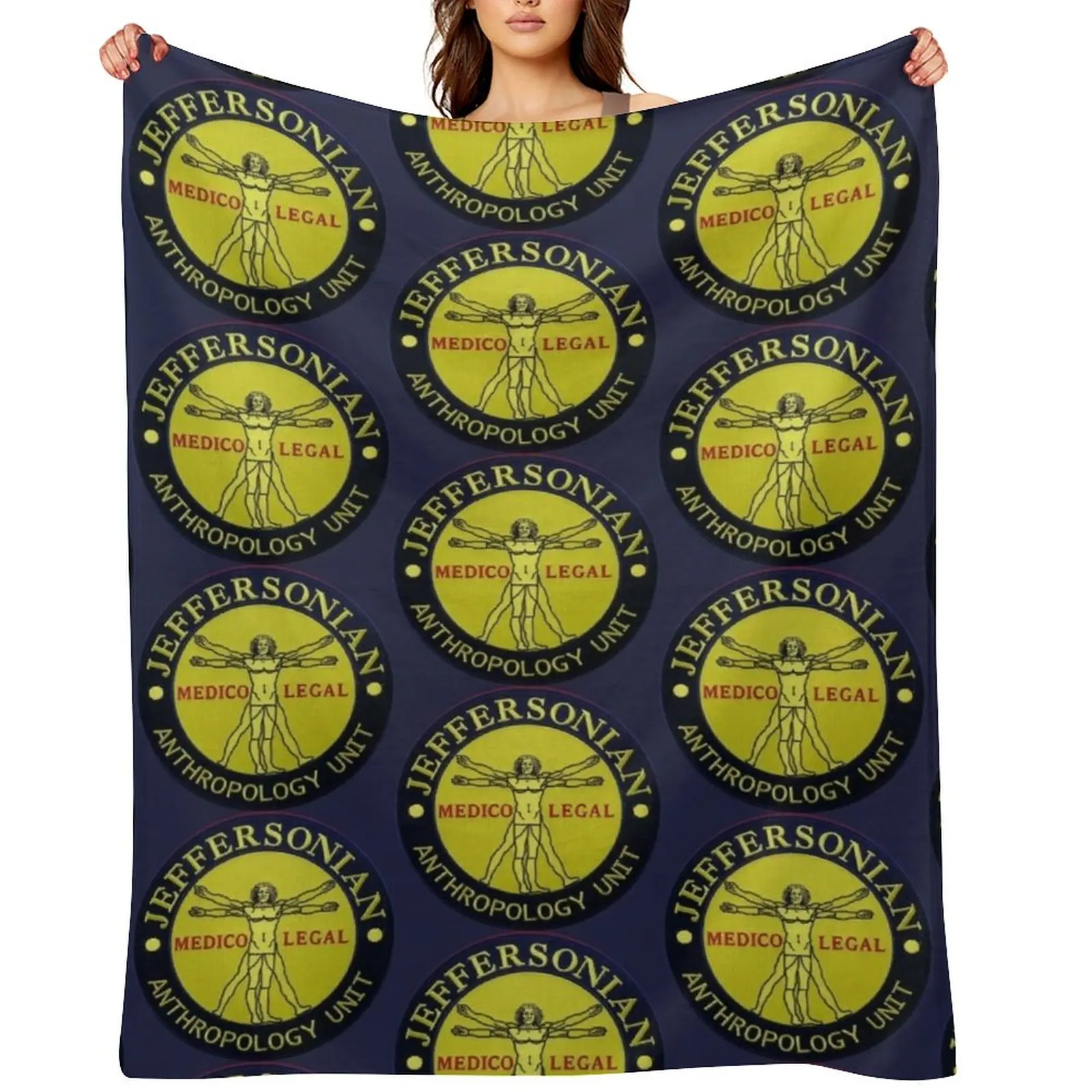 

Jeffersonian logo-Bones Throw Blanket Summer Sofa Throw Soft Plush Plaid Luxury Throw Blankets