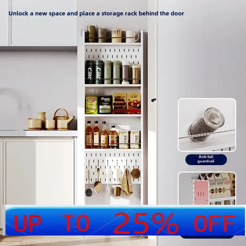 LTT door rear gap rack extremely narrow crack wall hanging storage multi-layer shelf