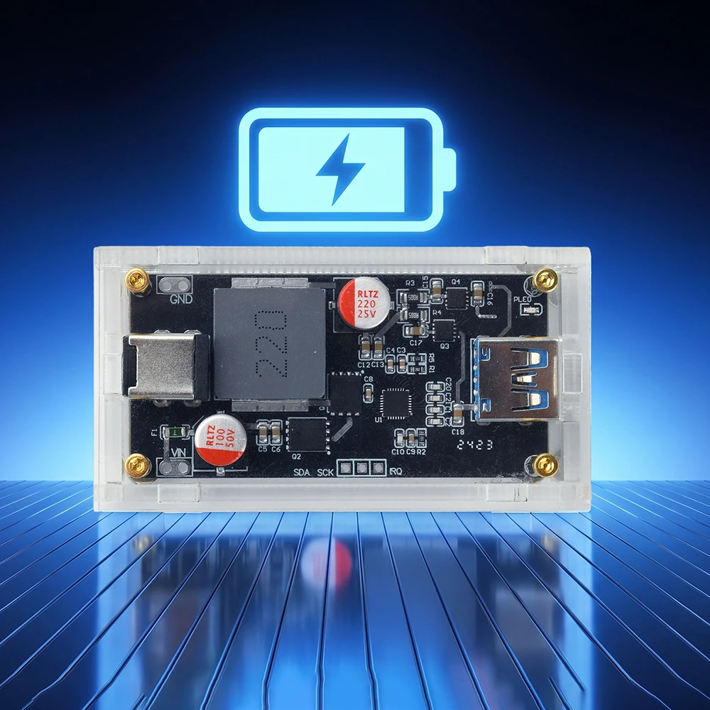 PD140W Fast Charging Module DC 6-30V High-power Smart Charger Step-down Buck Converter Battery Protection Board shell Optional