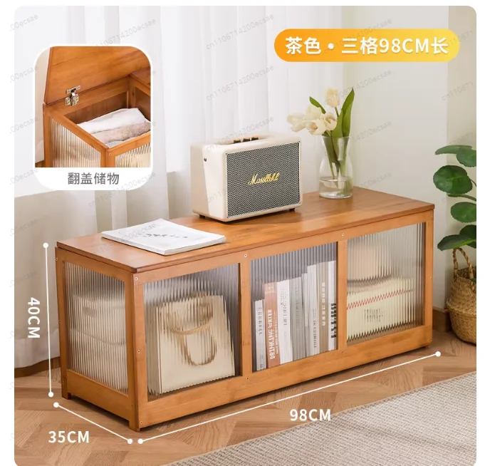 

Многофункциональный шкаф для хранения под эркерным окном, низкий шкаф для спальни/балкона, откидной длинный татами-шкаф, универсальный органайзер для хранения