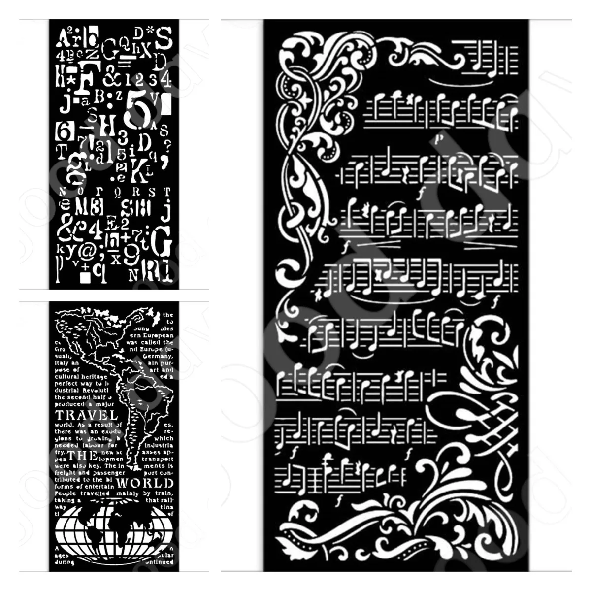 

Happiness Letter Music Layered Production Stencil Scrapbook Diary Decoration Embossing Template Diy Greeting Card Handmade New