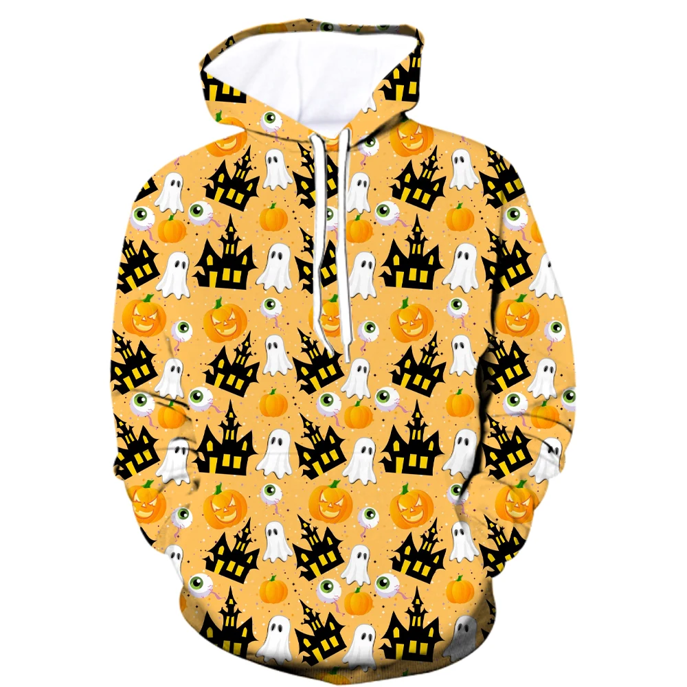 

Толстовки с 3D принтом для Хэллоуина для мужчин и женщин, толстовка с рисунком тыквы ведьмы, одежда с капюшоном, удобный креативный топ