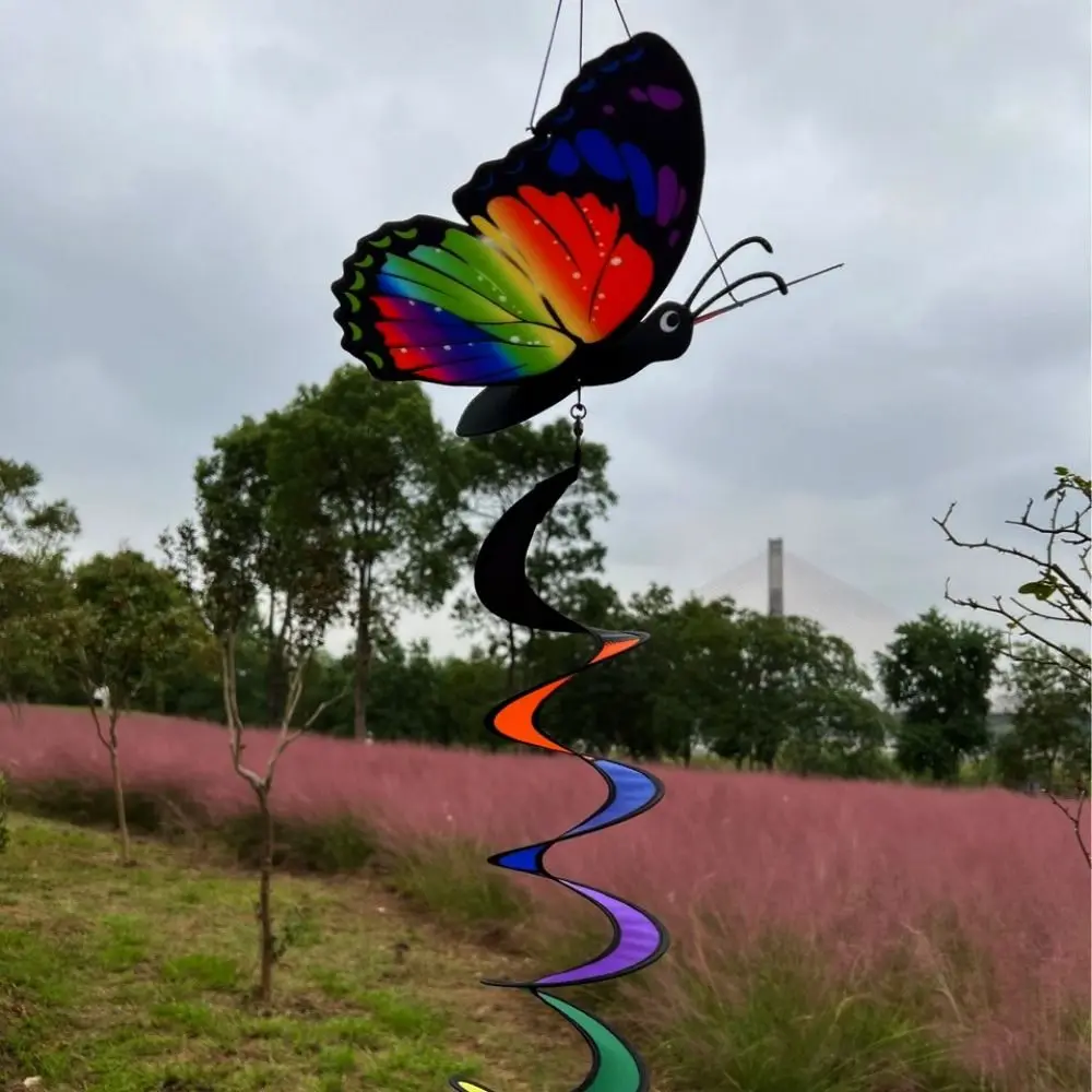 Colorful 3D Dimensional Windmill No Toxic Hanging Cloth&Plastic Wind Strip Ornament Rotate Windmill Part Outdoor Children's