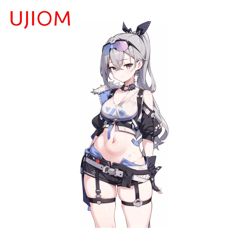 UJIOM Silver Wolf Alluring Anime Waifu Wall Sticker Honkai Star Rail Game Room Scratch Proof PVC Decal Air Conditioner Wallpaper