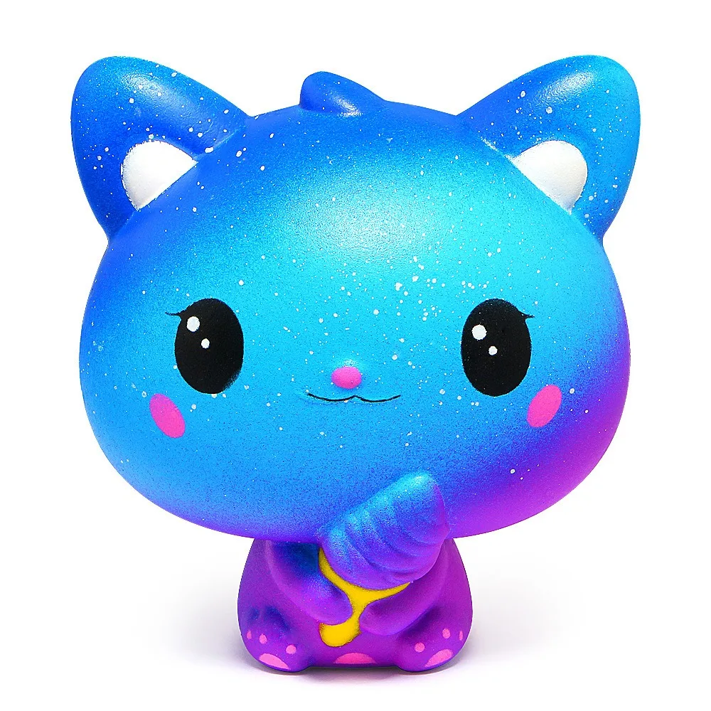 Squihy Slow Rebound Ice Cream Cat Cute Animal Stress Relief Toys Cure Office Stress Reliever Vent Fidget Toys for Kids Adults