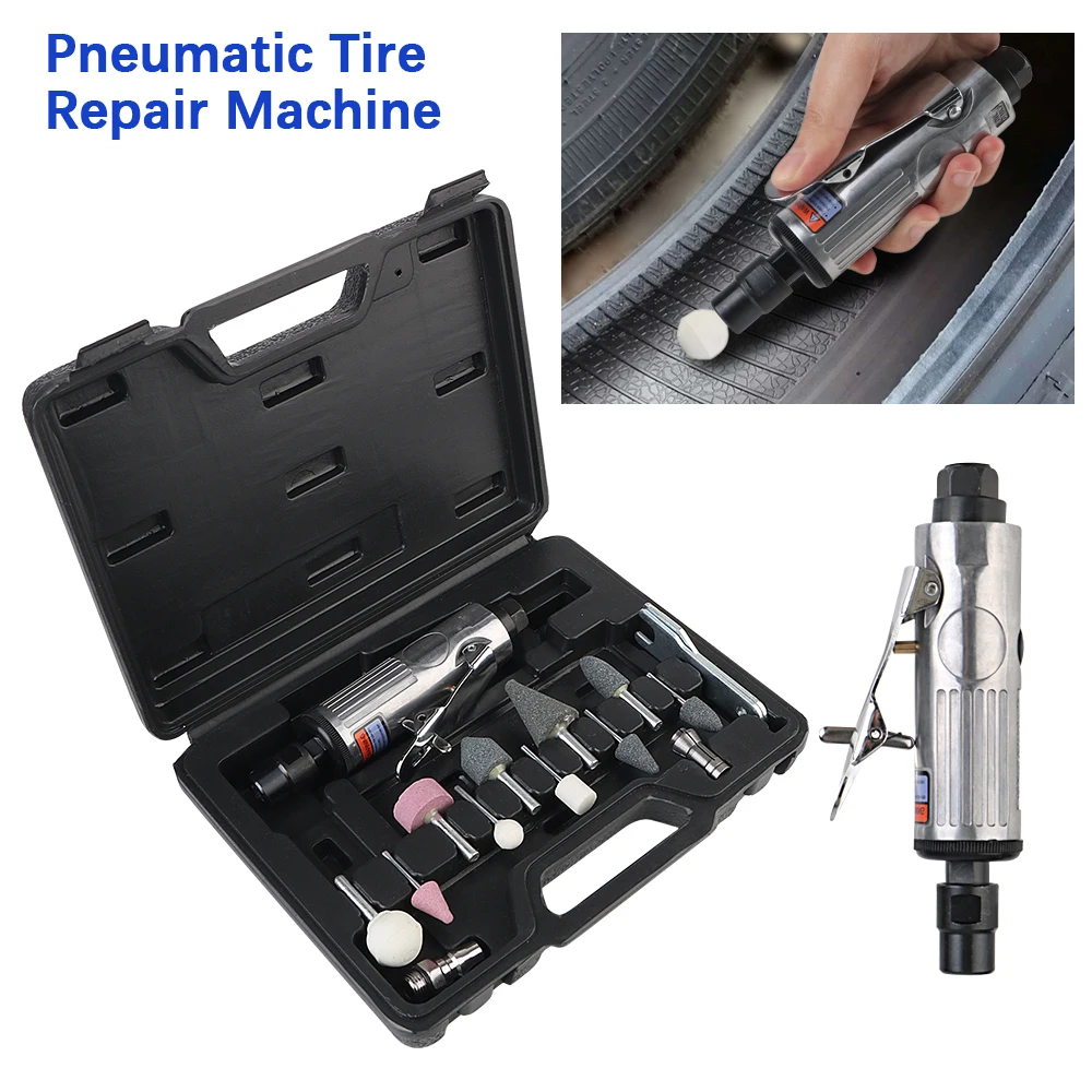 

Air Grinder Mill Engraving Tool 1/4" Universal 1/8" 16Pcs Pneumatic Die Grinder Grinding Polishing Machine Kit Air Die Grinder