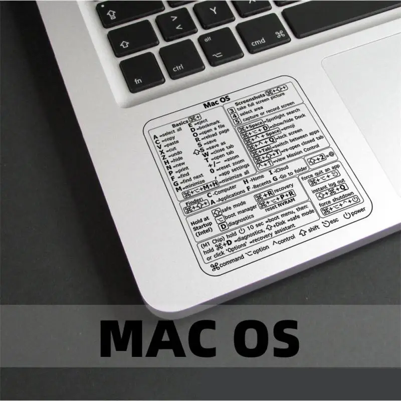 Windows PC Reference Keyboard Shortcut Sticker for PC Laptop Desktop MACBOOK Laptop Software Shortcut Sticker Wholesale