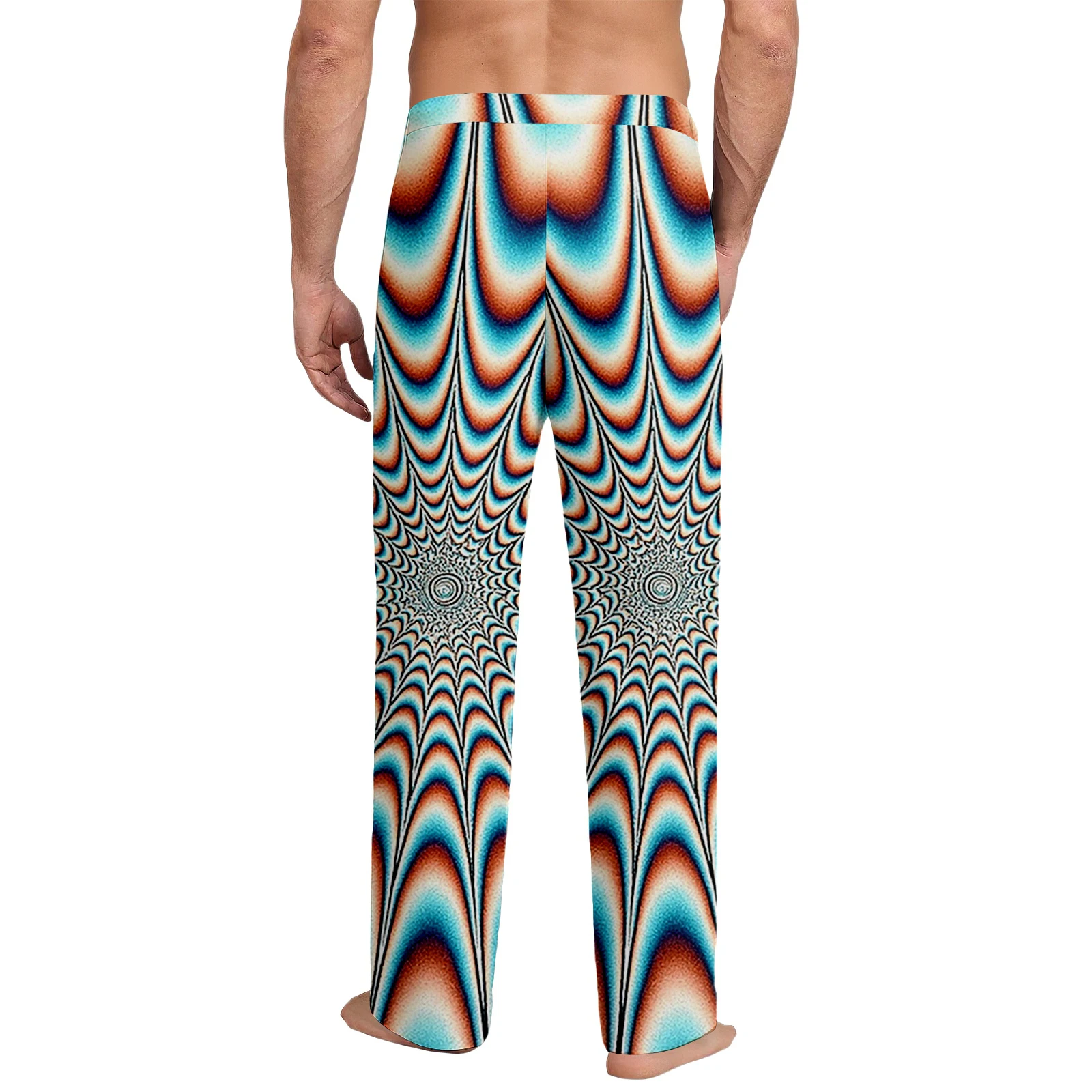 

Мужские повседневные брюки с карманами на шнурке и карманами с принтом Visual Impact Dynamic Radiance, повседневные брюки, домашняя одежда для сна