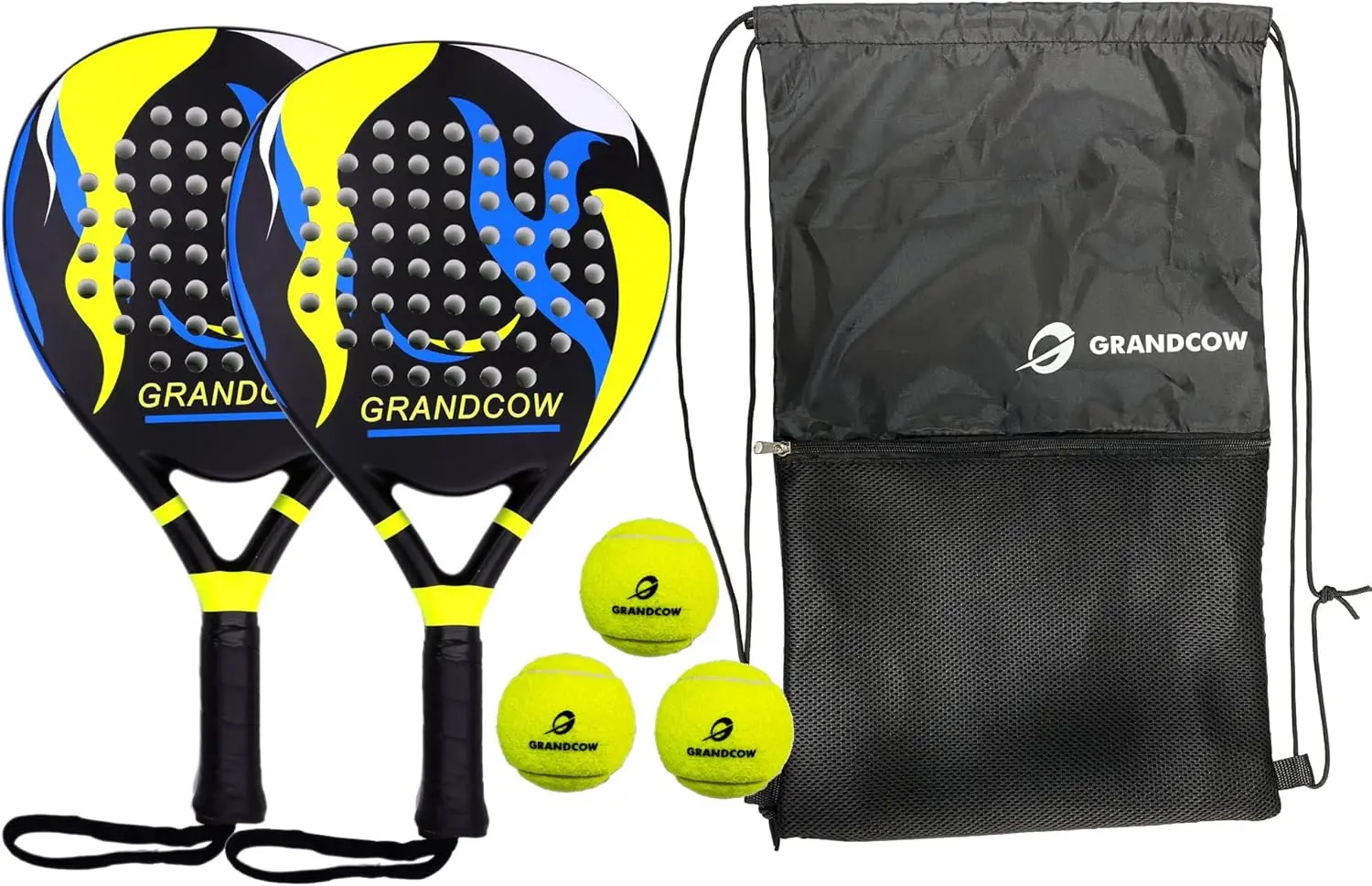 Racket Carbon Fiber Power Lite Pop Tennis Paddle