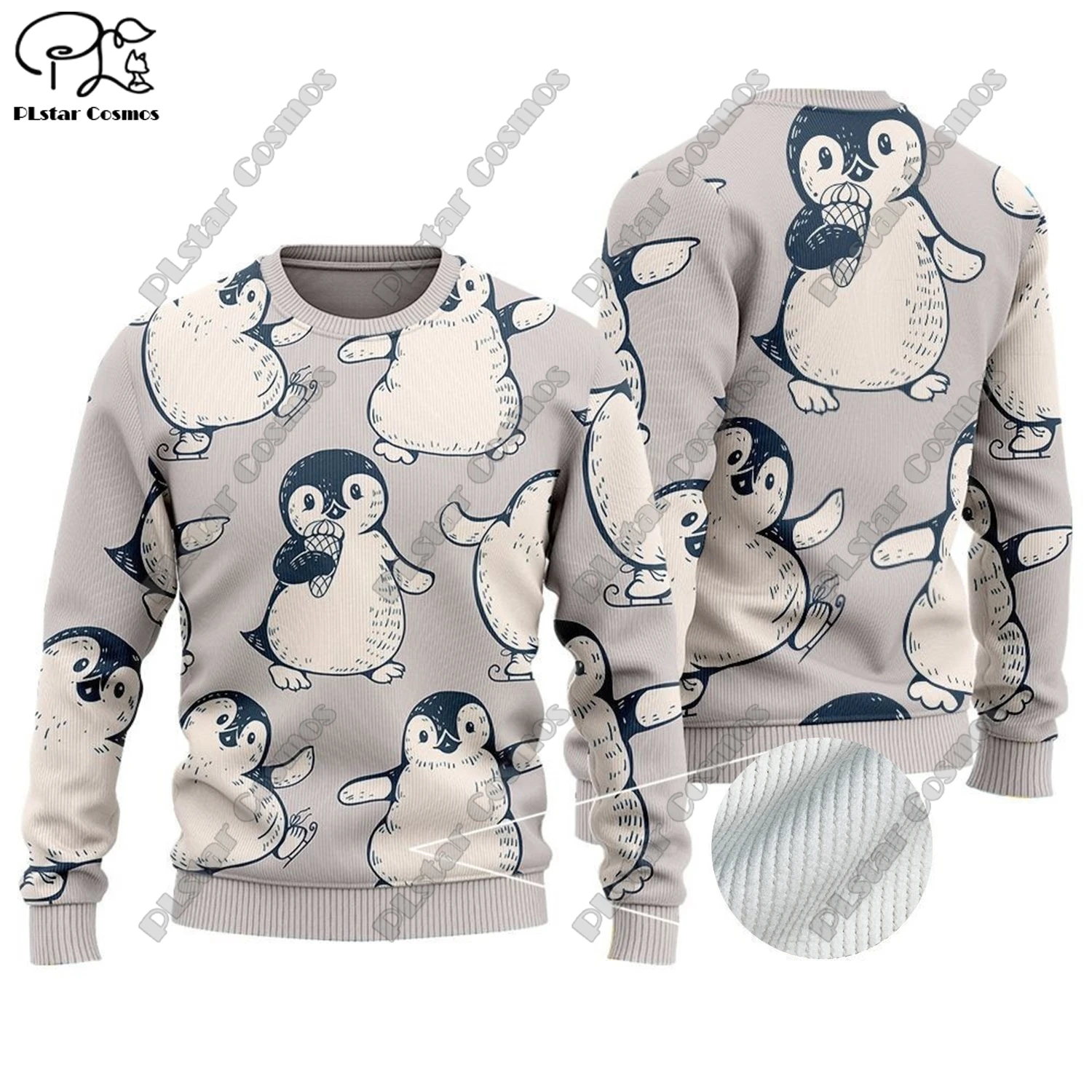 New 3D Printed Animal Custom Series Cute Christmas Pattern Ugly Sweater Street Casual Winter Sweatshirt S-80