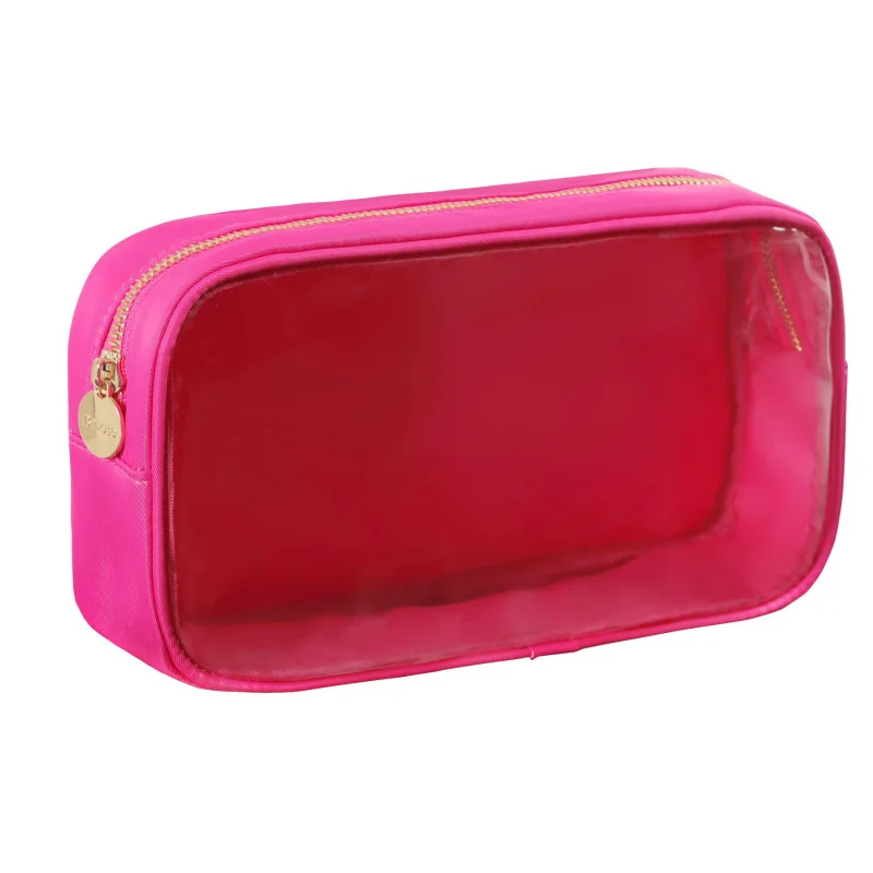 Cross-Border Amazon Hot Candy Color Translucent Cosmetic Bag Storage Bag    MCode