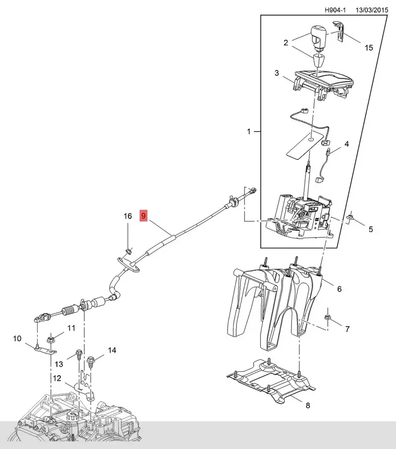 自動ギアシフトケーブルシボレーキャプティバのための08-10 11-17 2.4/オペルアンタラギアボックスギアレバーケーブル95401629
