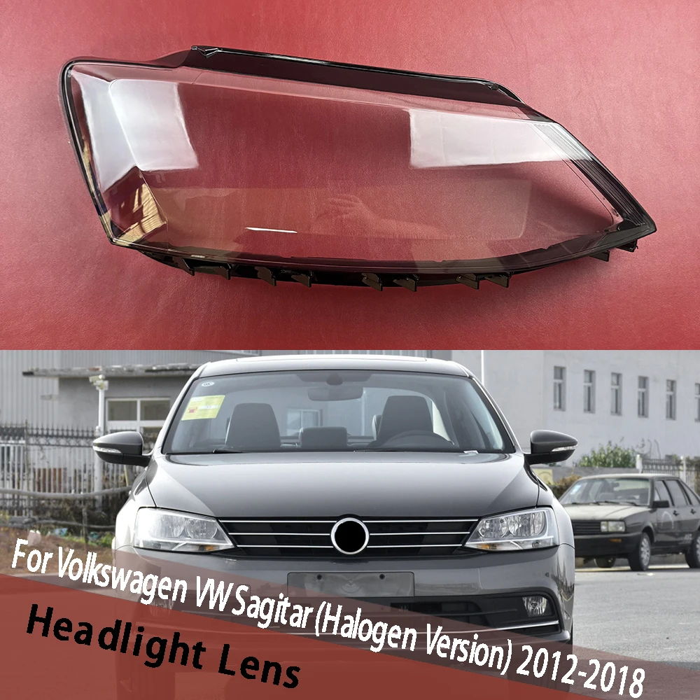 

For Volkswagen VW Sagitar 2012-2018 (Low) Car Accessories Headlamp Cover Transparent Lamp Shade Headlight Shell Lens Housing