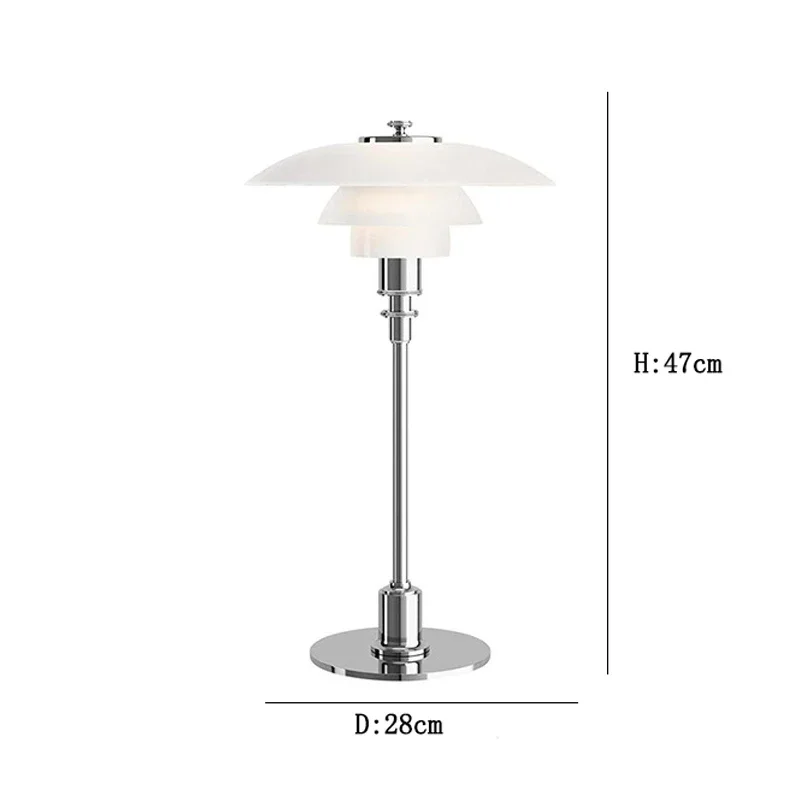 Imagem -06 - Nordic Glass Reading Led Table Lamp Soft Bedside Lights Small Plate Decoration Living Study e Hotel