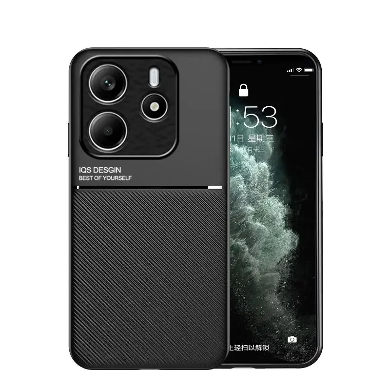 

For Redmi Note 14 Pro Plus 5G 14 Note Case Magnetic Leather Plexiglass Protect Soft Shell For Redmi Note 14 4G/5G Back Cover