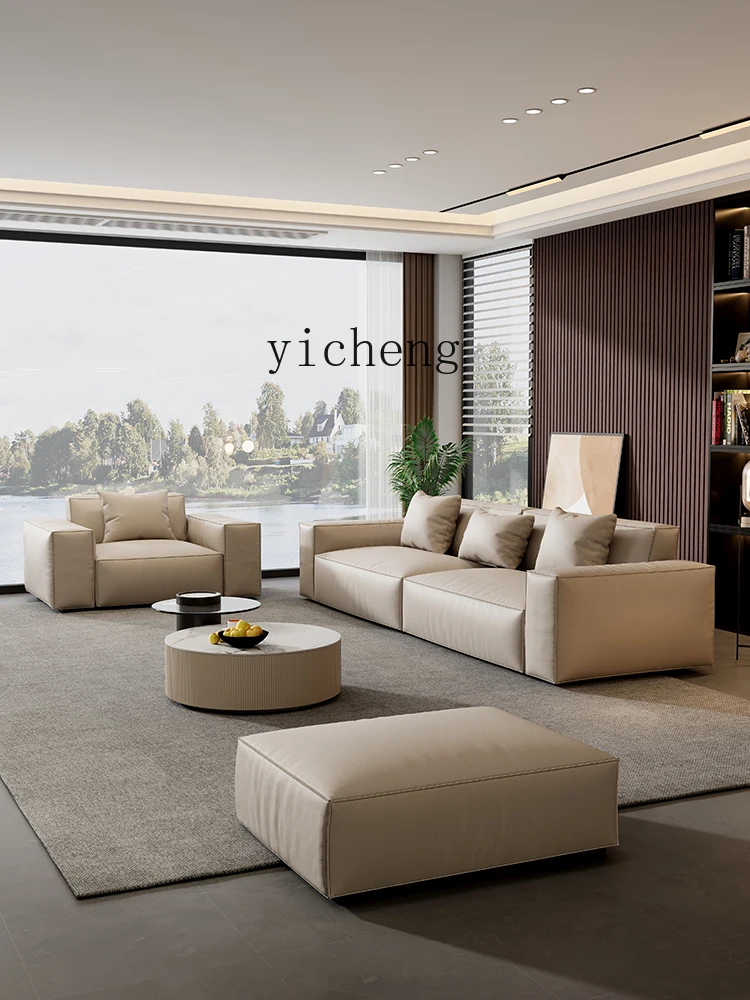 

TWR Living Room Small Apartment Modern Simple Straight Three-Seater Sofa