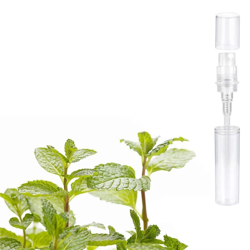 

ABIT 600Pcs Transparent Empty Spray Bottles 3Ml Plastic Mini Refillable Container Empty Cosmetic Containers