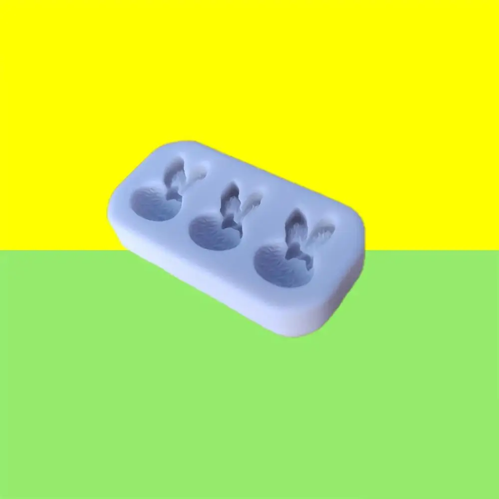 2/4/6PCS Rabbit Silicone Mold Good Molding Effect Simple To Use Rabbit Cake Baking Utensils Modeling Mold Fondant Mold