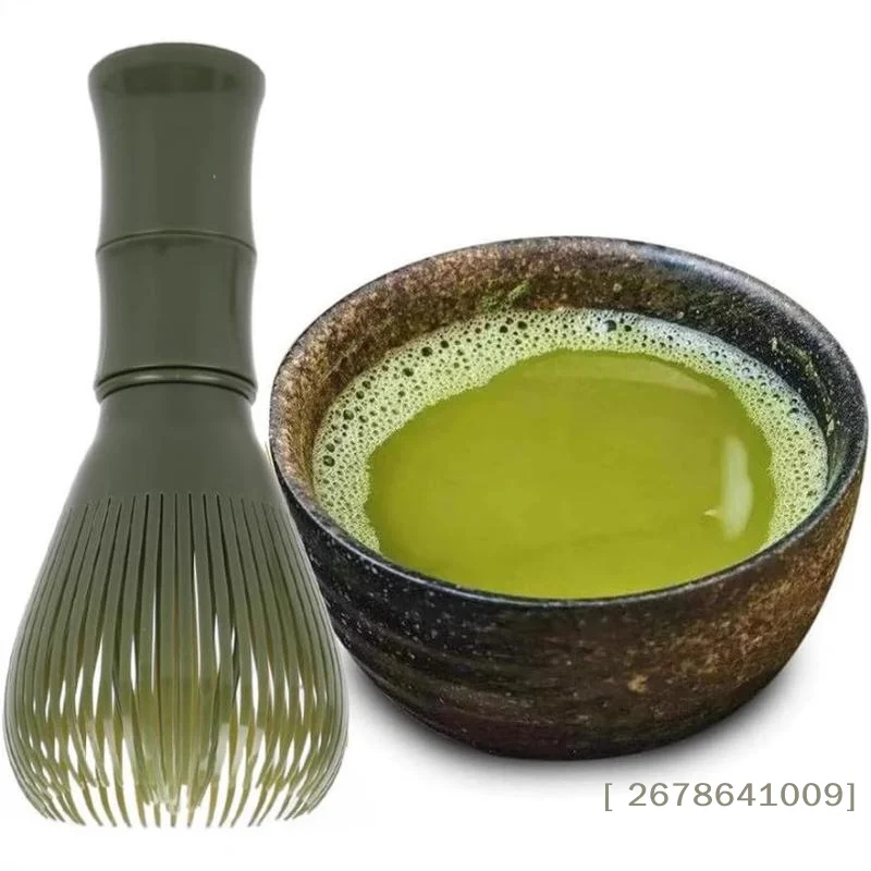⚑ Batidor de Matcha Reutilizable de Resina con Mango Antideslizante, Batidor de Té Verde en Polvo de Grado Alimenticio para Preparación Diaria de Matcha