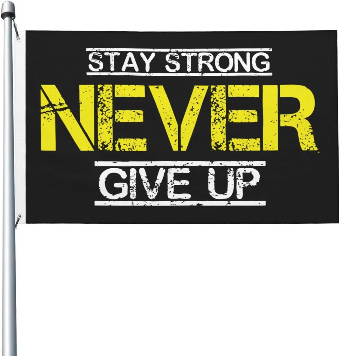 Flagicts 100% Polyester Stay Strong Never Give Up Flag