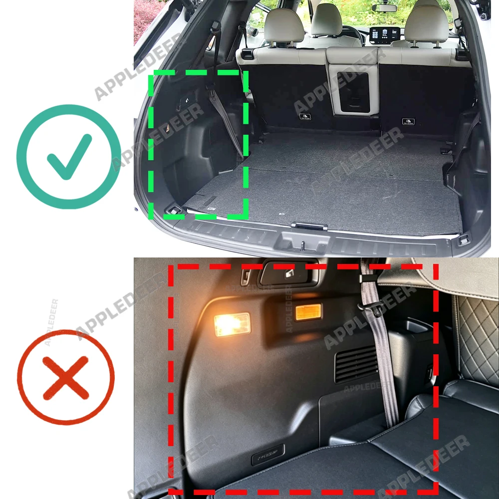 Car Floor Mats For Mitsubishi Outlander PHEV GN 7-seat 2022-2025 2024 Car Trunk Mats Cargo Liner Foot Mats Interior Accessories